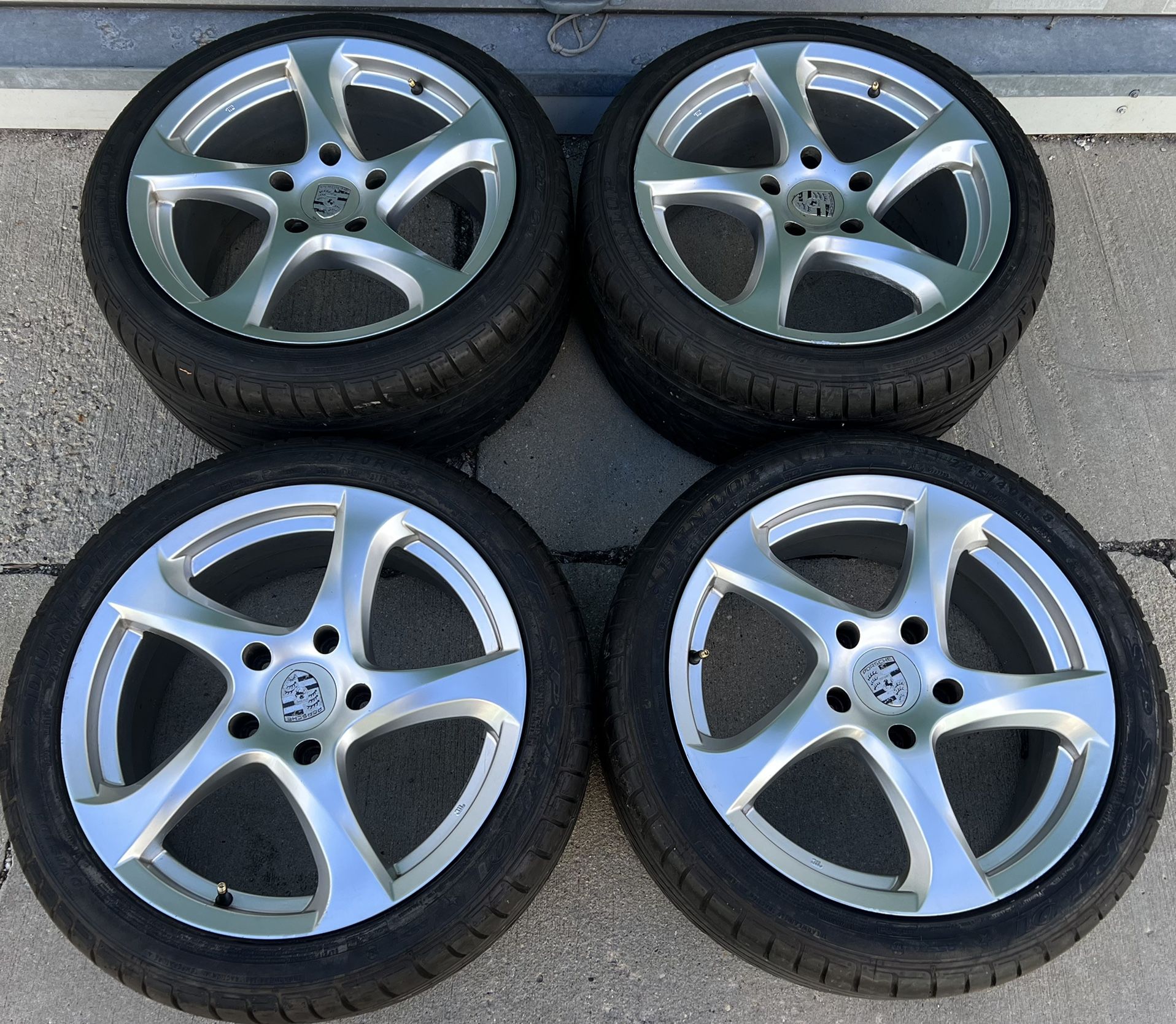 18” Porsche 911 Boxster Carrera Panamera Factory OE Wheels Rims Tires ...