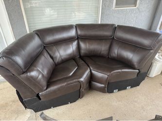 Leather corner section