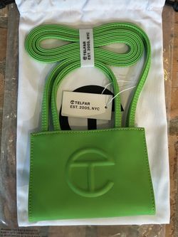 Telfar Small Highlighter Green Shopping Bag