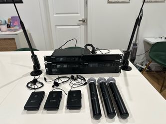 Shure 3-Channel Wireless Microphone Rack Bundle - SLX4 G4, UA844+ Distro