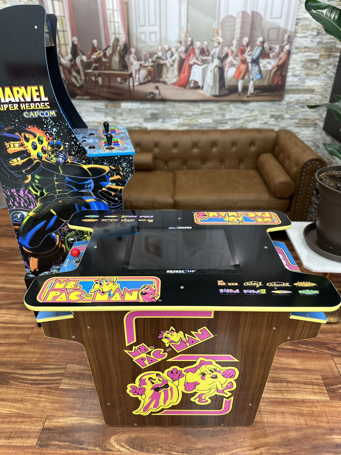Ms Pacman anniversary arcade cocktail table 2 player - 8 Games 