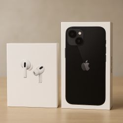 Iphone 13 brand new sealed pack With Airpods