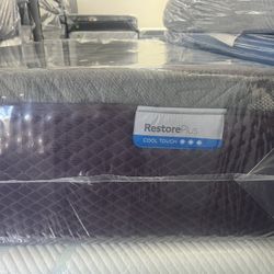 TWIN XL RESTORE PLUS MATTRESS & BOX SPRING BED SET