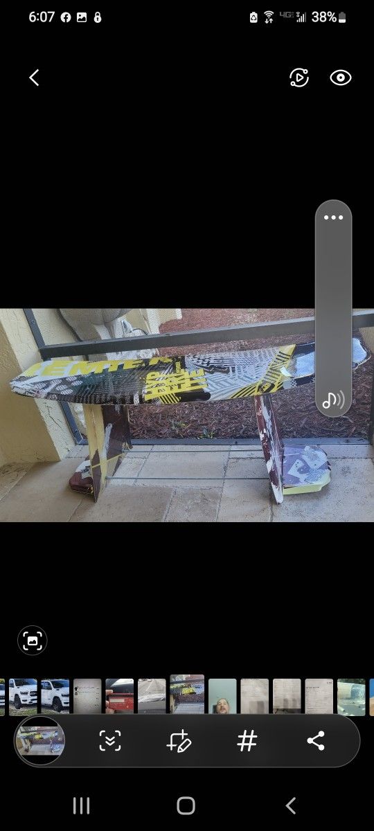 Bench Made Out Of 2 Skurf Boards