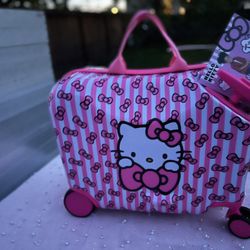 Hello Kitty Ride On Carry On Luggage 