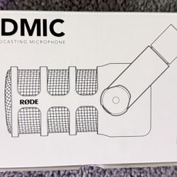 Rode PodMic Micrófono de Transmisión Cardioide Dinámica USB y XLR, Blanco