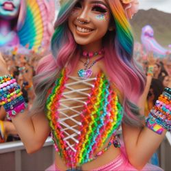 EDC Full Handmade Kandi Outfit 