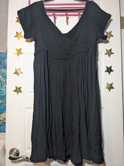 Torrid Black Smocked Bodice  Dress