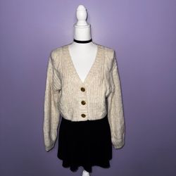NWT Urban Outfitters Cream Knit Cardigan