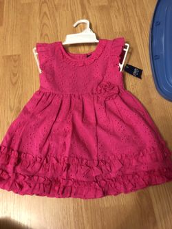 Chaps 18 months girls spring summer dress. Eyelet style