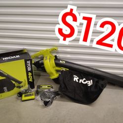 Ryobi 40V Leaf Blower / Vac Kit