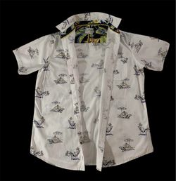 Ditch Plains 100 Percent Cotton Beach Print Vacation Shirt Large