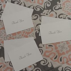 New 25 Thank You Cards  W/ / Envelopes  Still In Box