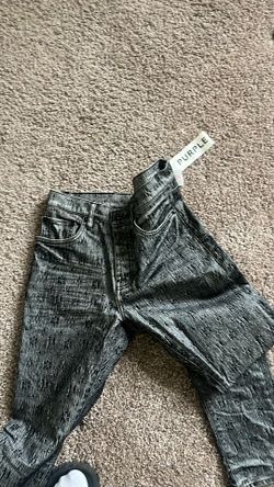 Purple jeans