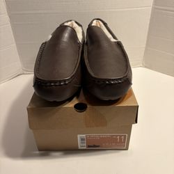 Koolaburra Ugg M Tipton Smooth Slippers Mens Size 11 Brown Comfort 1154810 NWB
