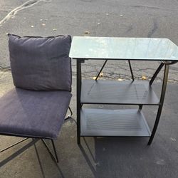 Side Table And Chair $ 10 For Each One!
