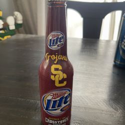 Miller Lite USC/Ucla Beer Bottle Original Beer