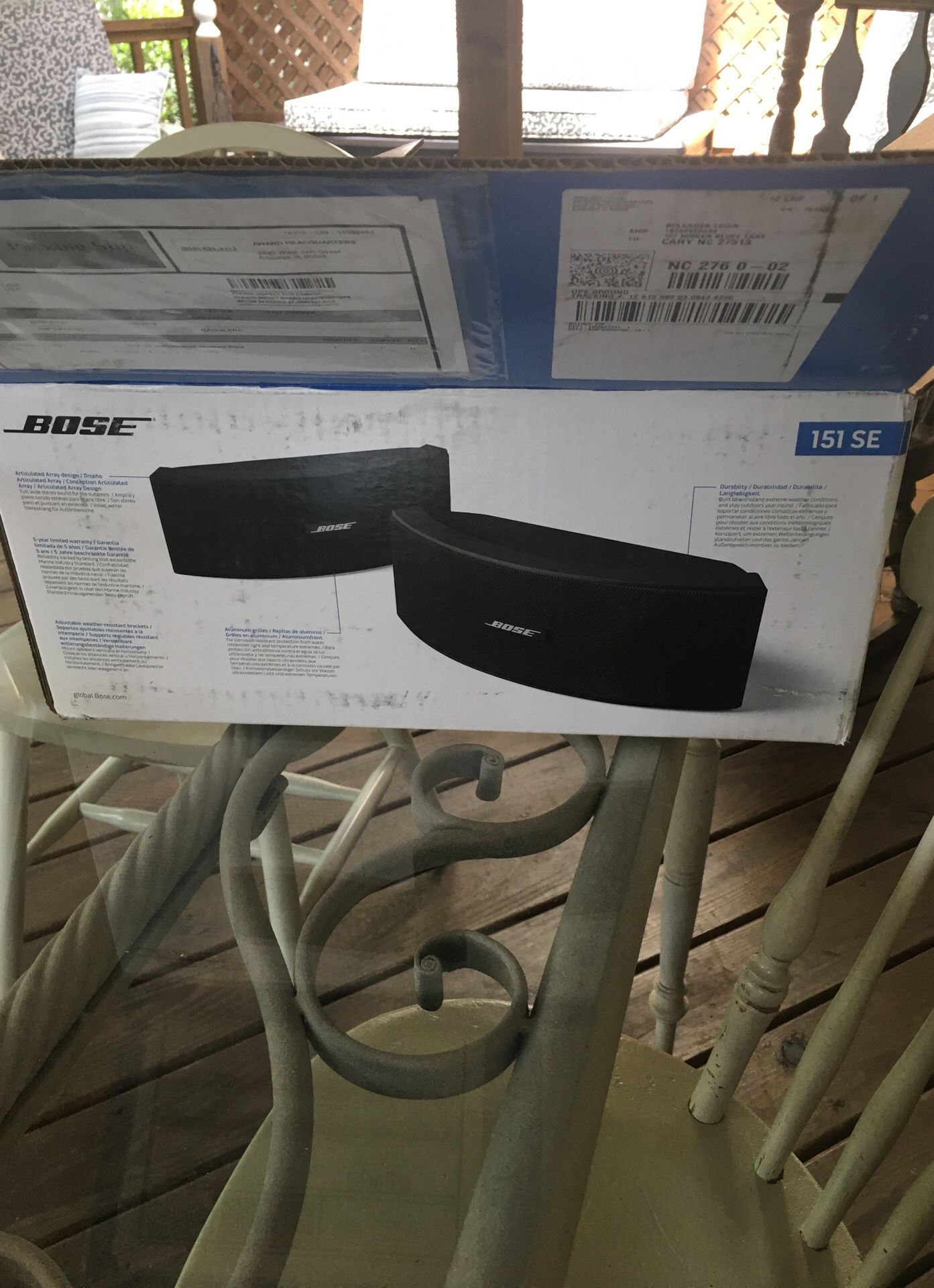 Brand new Bose indoor outdoor speakers