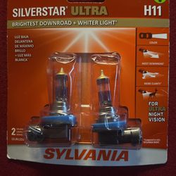 H11 Sylvania Silverstar Ultra Halogen Lights