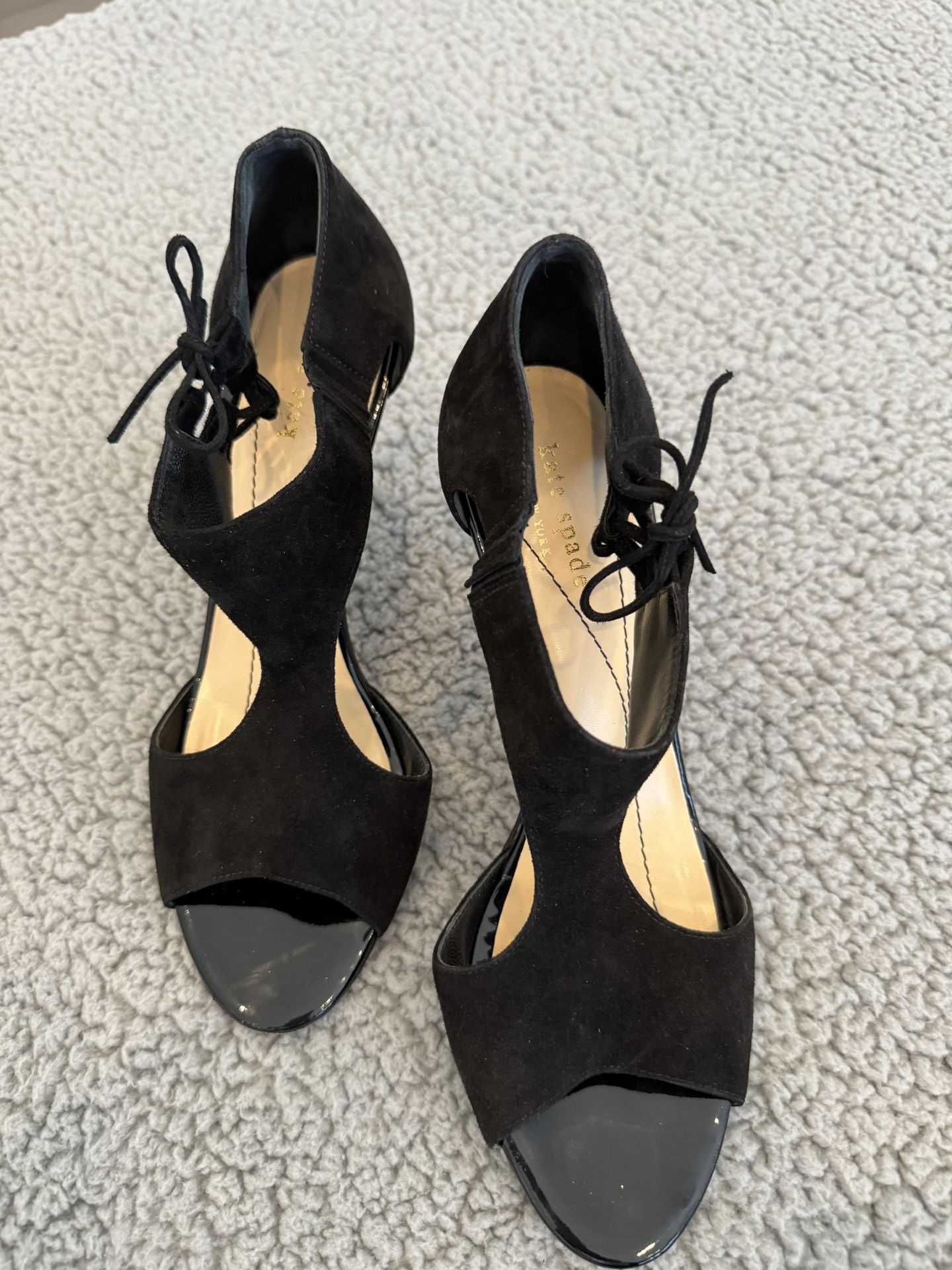 Kate Spade Open Toe T-strap Heels Sz 8.5