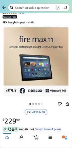 Fire Max 11 Tablet