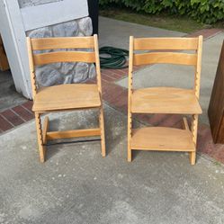 Wooden Adjustable Scandinavian Chairs