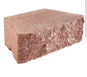 Free Concrete retaining wall block - Terra cotta