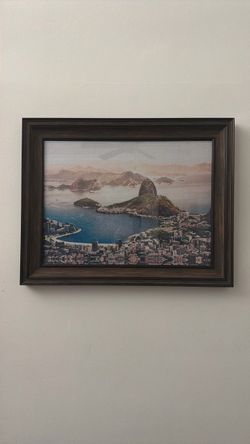 Framed Rio de Janeiro Cityscape Print