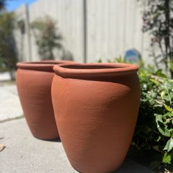 Terracota Pots 15” Tall 12” Wide ($18 Each)