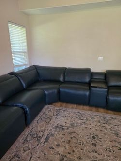 Blue couches