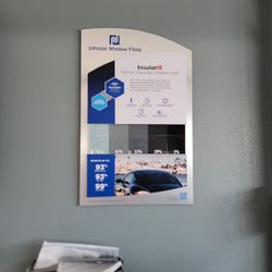 Johnson Window Film Display Sign (New)