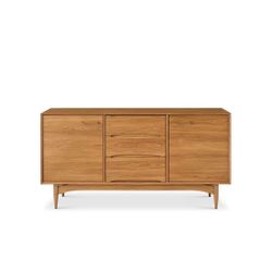 MopioMid-Century Modern 59" Sideboard  Quality hardware, elegant grain and solid wood legs brings MCM design to your space, without the pre