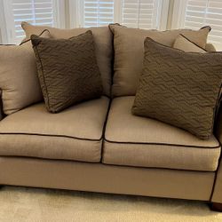 Tan 6-seat Sofa Set