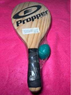 Vintage New  Brazil Frescobol Raquete Ball Set