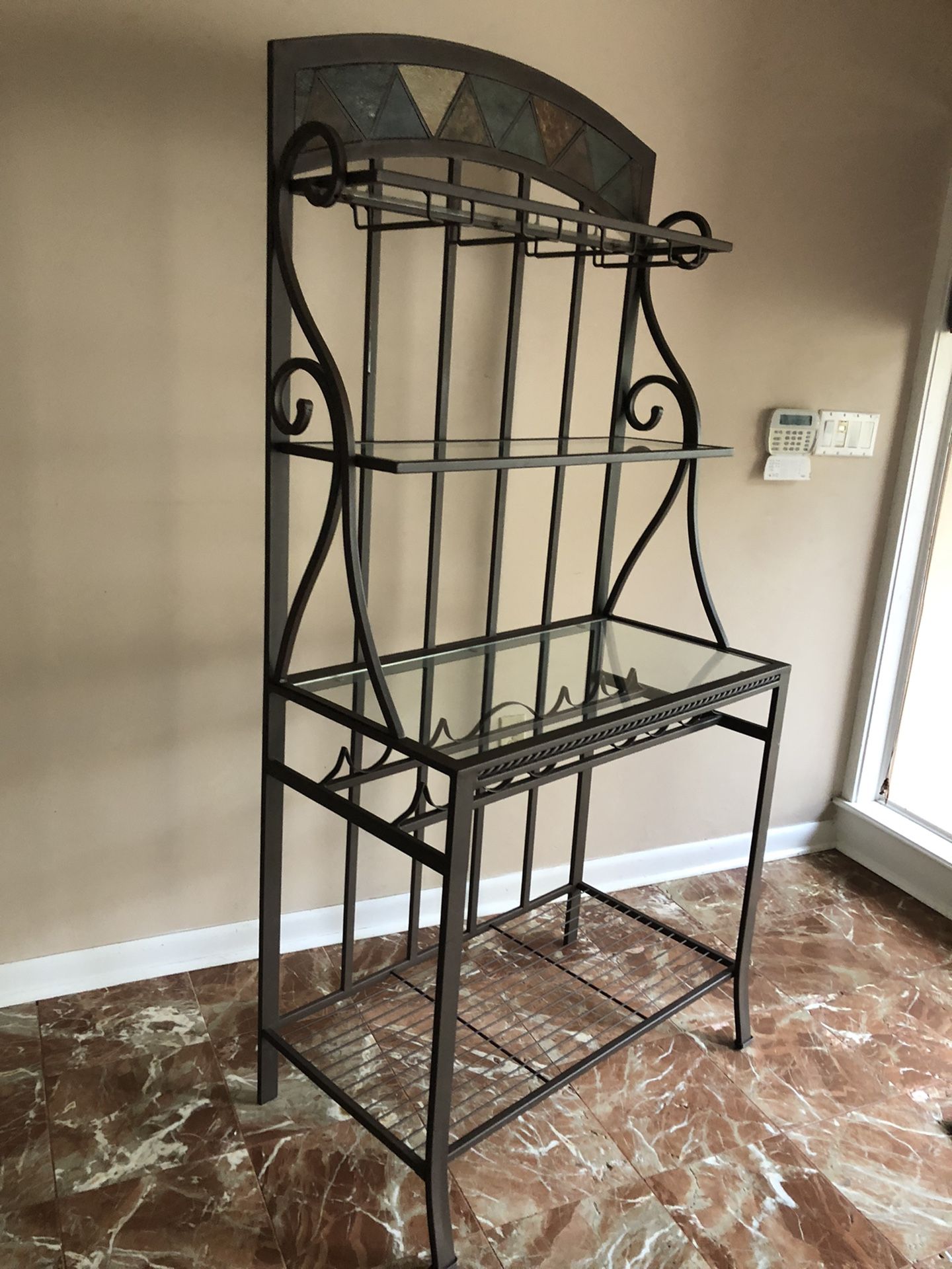  Bakers Rack Bronzed Iron