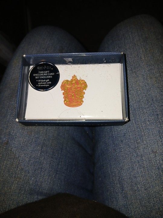 Harry Potter 10 Blank Gift Enclosure Cards With 10 Envelopes