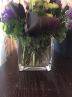 Only glass vase