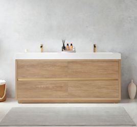 Miseno
Huesca 72" Free Standing Double Basin Vanity Set with Cabinet and Stone Composite Vanity Top