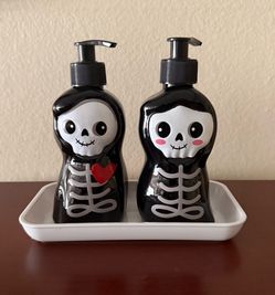 Skeleton hand wash and soap dispenser
