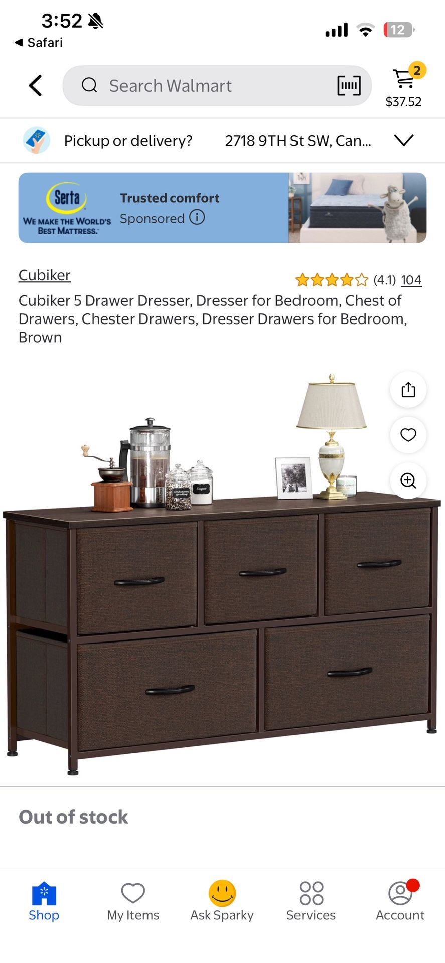 5 Drawer Cloth Dresser