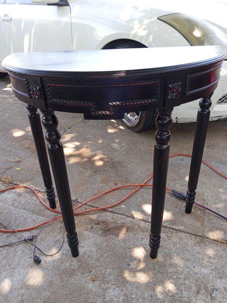 French Style Half Moon Console Table