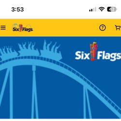 2 X Tickets Six Flags Discovery Kingdom  Vallejo 