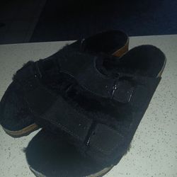 Birkenstock Arizona Sherling Slide Sandal Mens 11  Woman 13