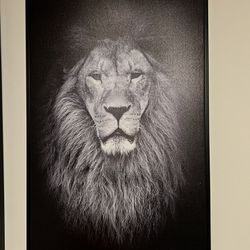 Lion Canvas Painting 