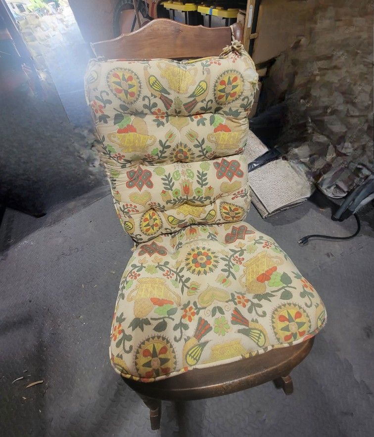 Early 1900's cane back rocking chair