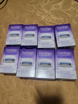 Flamingo Moisture Plus Razor Blade Refills, 4 CT