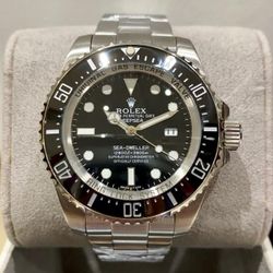 DeepSea Stainless Steel Sea-Dweller Black Ceramic Bezel Swiss Automatic Watch 