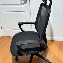 Ergonomic Mesh Office Chair β Adjustable Headrest & Lumbar Support (Black)  πͺ Details: β’ Material: Mesh β’ Dimensions: 23.2βD x 20.5βW x 46.8βH β’ Weig