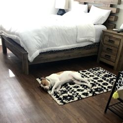 Ashley Furniture BEDROOM SET - 2 NIGHTSTANDS & 1 BEDFRAME W HEADBOARD