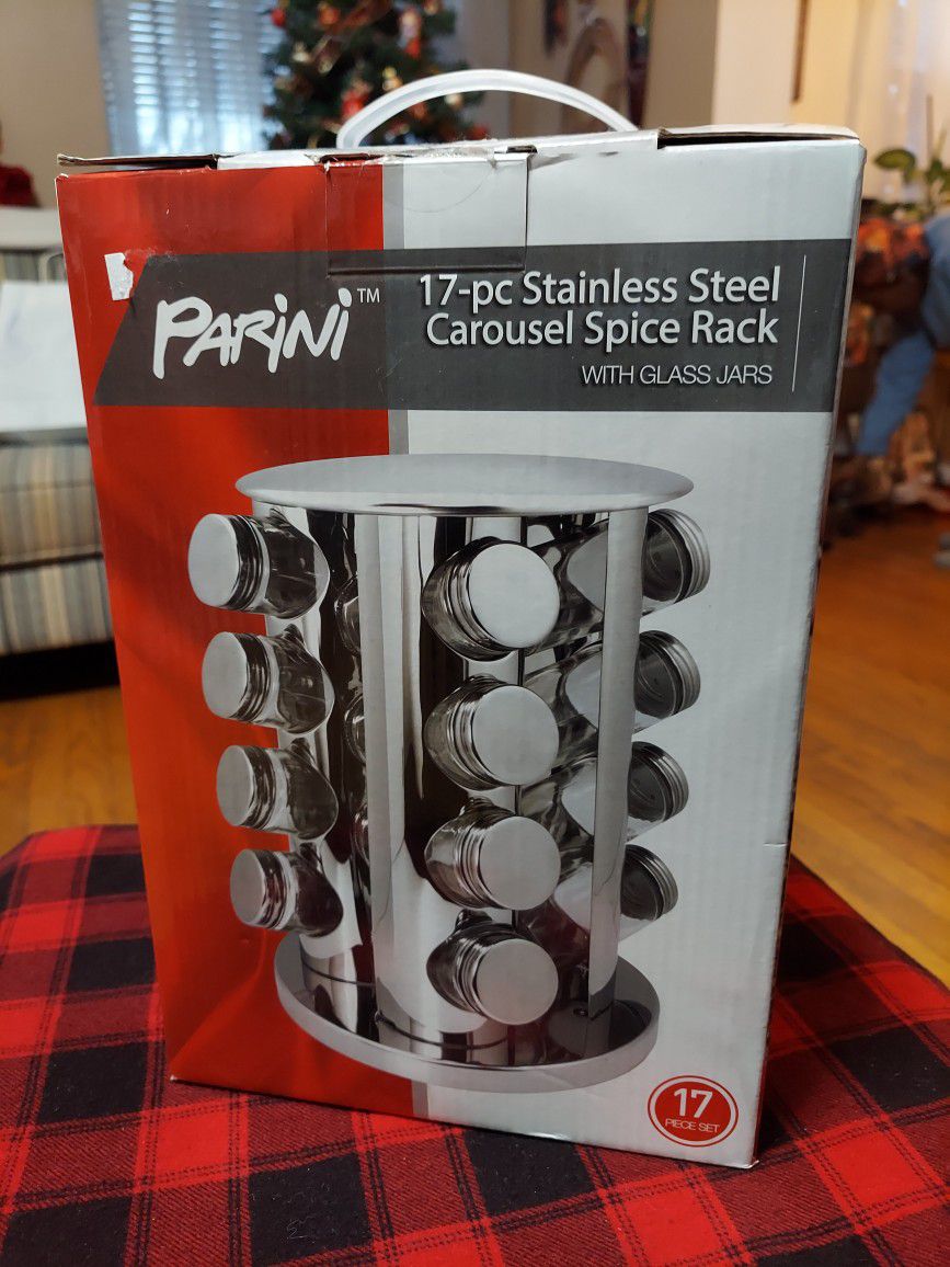 Stainless Steel Carousel Spices Rack